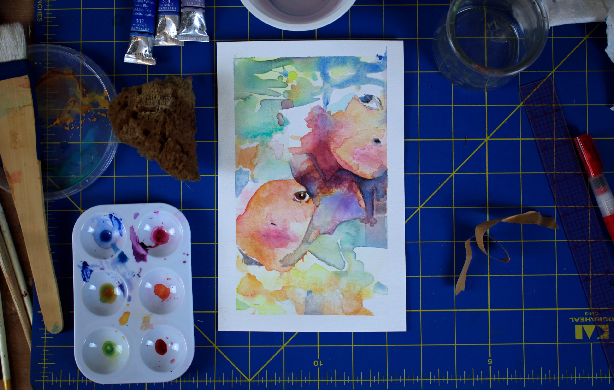 From the studio – watercolor in progress