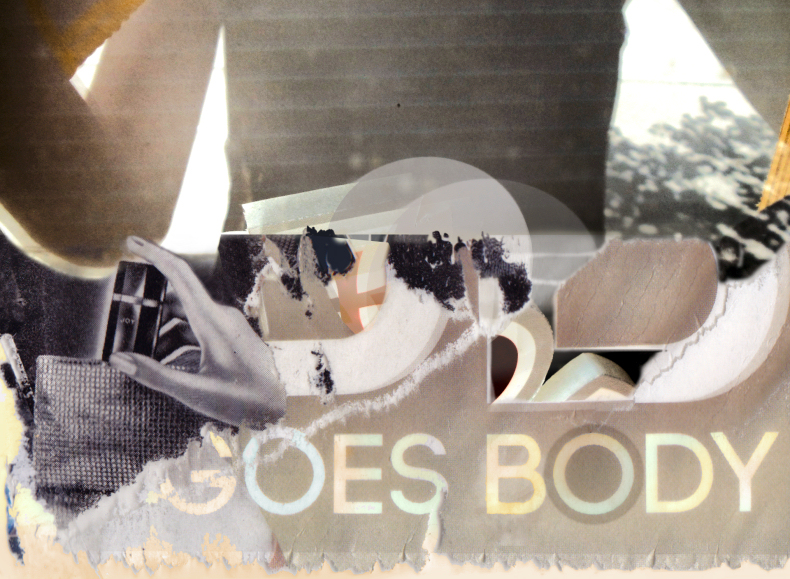 Goes Body - collage art by Elisha Sarti