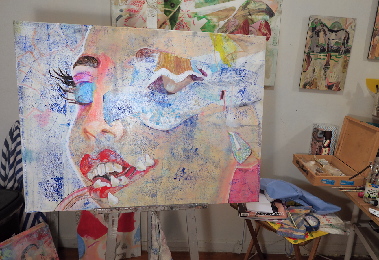 Progress – Studio Shots of S.E.S.T. Painting